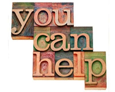 You Can Help