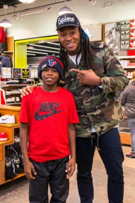 December 20, 2016; HOUSTON, TX -- DeAndre Hopkins 1st Annual Holiday Giveaway