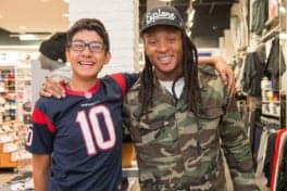 December 20, 2016; HOUSTON, TX -- DeAndre Hopkins 1st Annual Holiday Giveaway