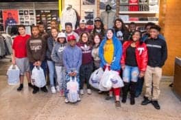 December 20, 2016; HOUSTON, TX -- DeAndre Hopkins 1st Annual Holiday Giveaway