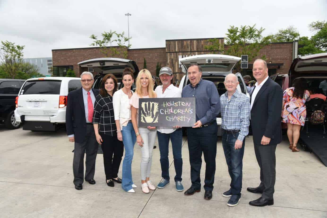 Laura FB Chariots 2 HCC President & CEO, Laura Ward, alongside long-time HCC friend Patrick Fertitta proudly introduced each van recipient while presenting the keys to the individual family’s brand-new van.